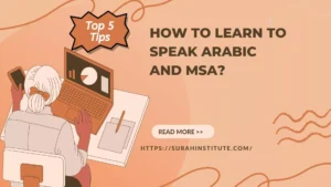 How to learn to speak Arabic And MSA