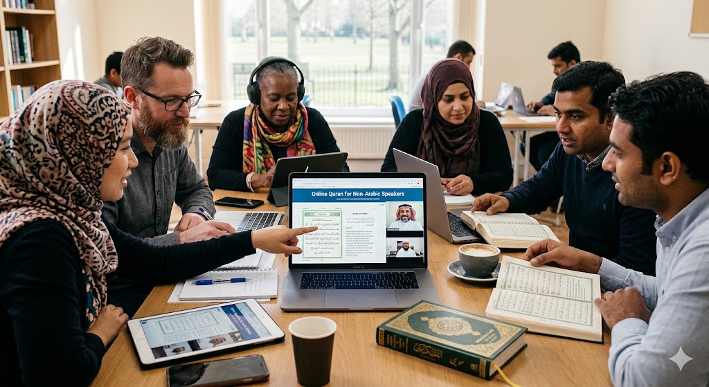 online Quran for non-Arabic speakers